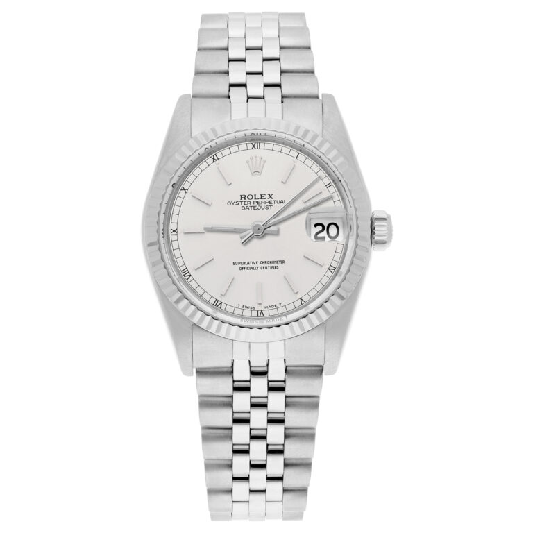 Rolex Datejust 31mm 68274 Silver Index Dial Stainless Steel Watch W/G Bezel Circa – 1984