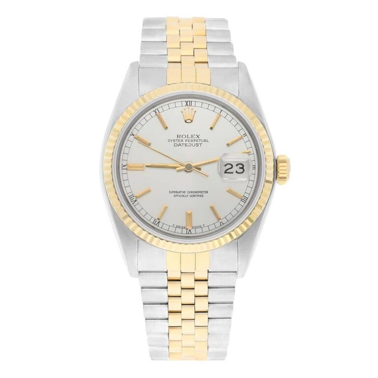 Rolex Datejust 36mm Two Tone Silver lndex Dial Jubilee 16013 Circa 1987 Complete