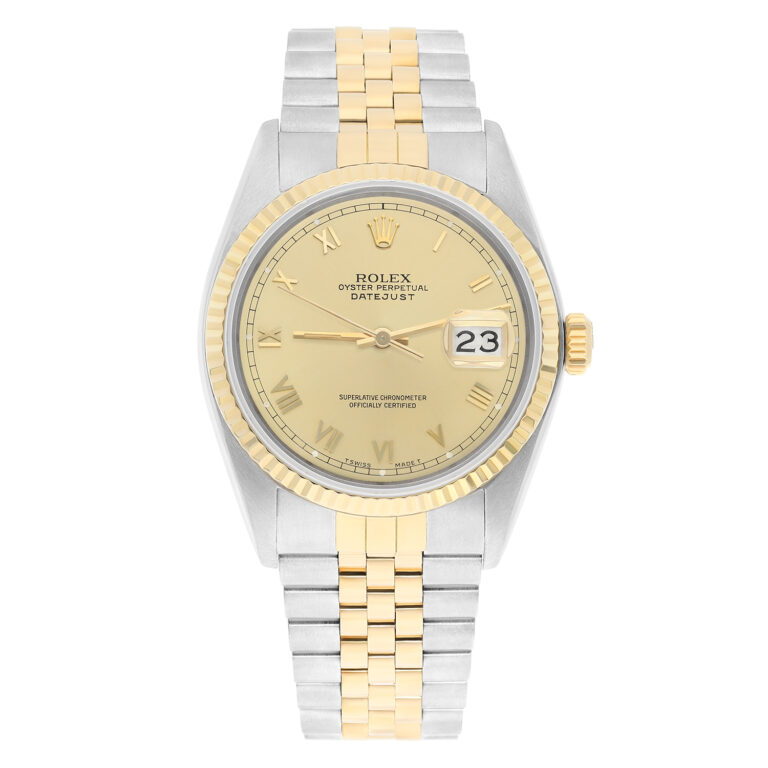 Rolex Datejust 36mm 16233 Two Tone Champagne Roman Dial Jubilee Circa – 1987