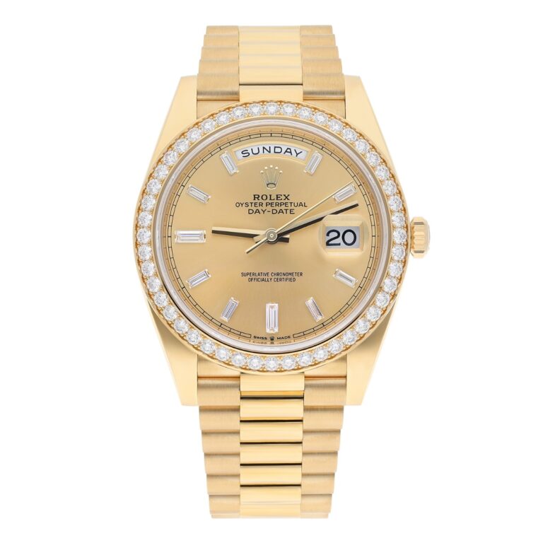 Rolex Day Date 40 Presidential 228348RBR-0002 Yellow Gold Factory Diamond Dial Bezel