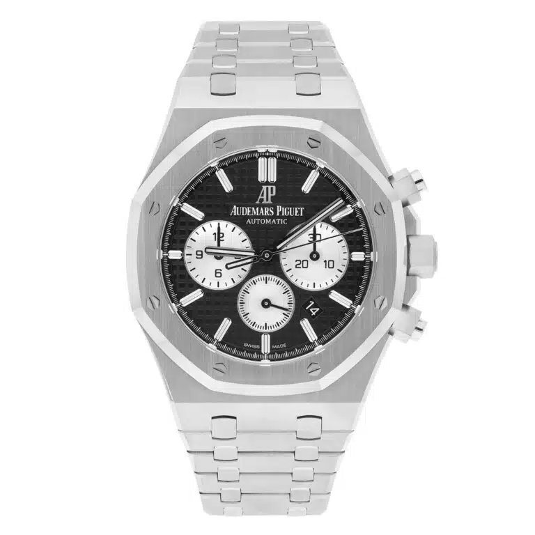 Audemars Piguet Royal Oak Chrono 26331ST.OO.1220ST.02 Black Dial Steel Mens Watch