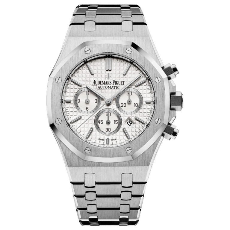 Audemars Piguet Royal Oak Chrono 41mm 26320ST.OO.1220ST.02 Stainless Steel Watch Silver Dial 2016