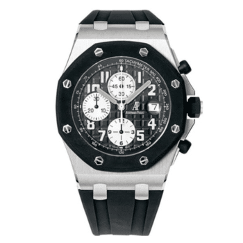 Audemars Piguet Royal Oak Offshore Chrono 25940SK.OO.D002CA.01.A Stainless Steel with Black Rubber Watch Black Arabic Dial
