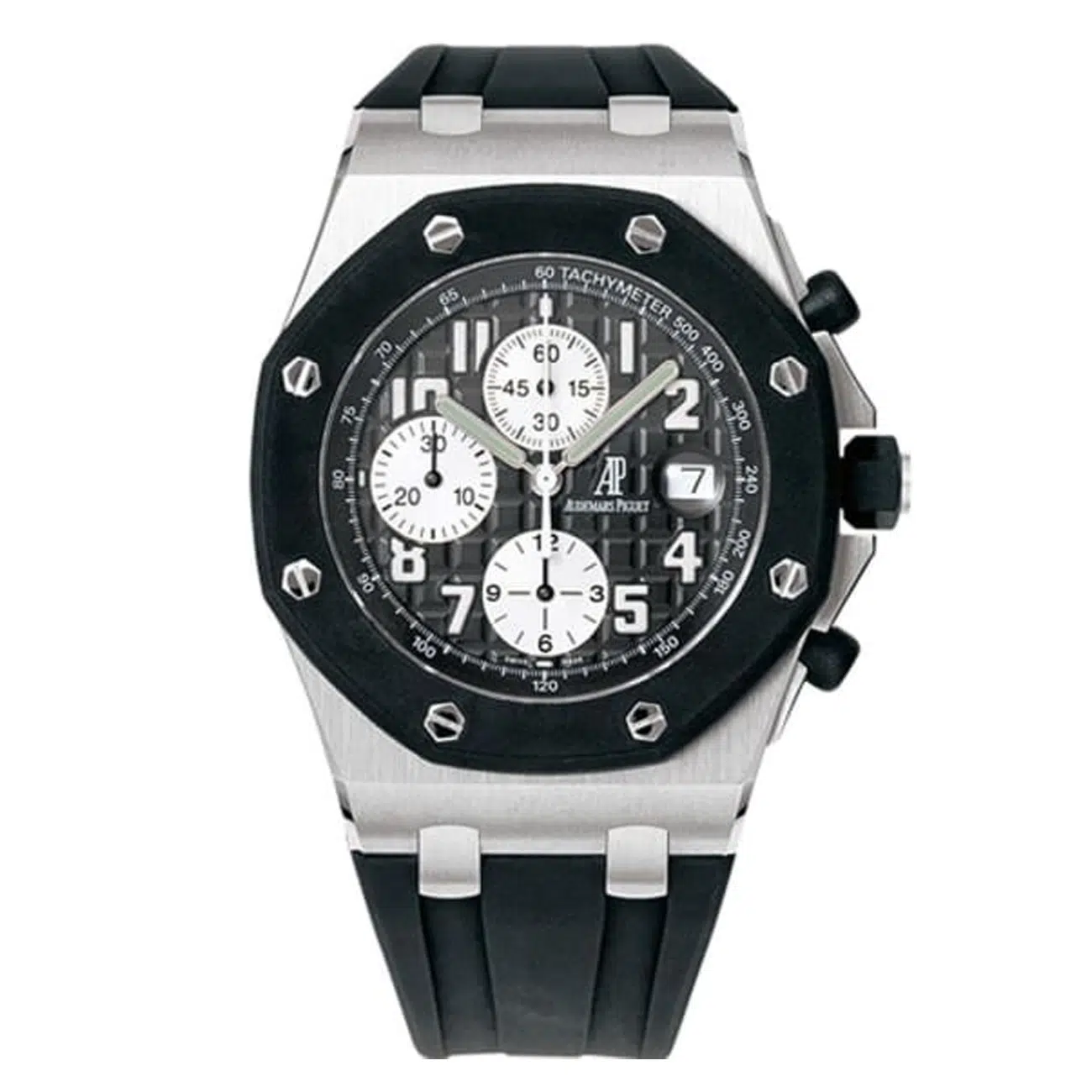 Audemars Piguet Royal Oak Offshore Chrono 25940SK.OO.D002CA.01.A Stainless Steel with Black Rubber Watch Black Arabic Dial 2008