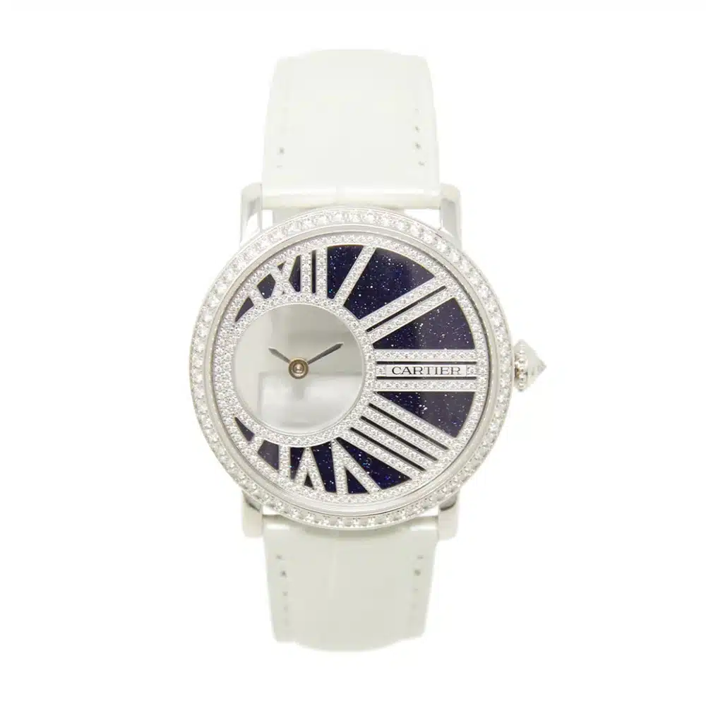 Cartier Rotonde HPI01197 35mm White Gold with Blue Dial Ladies Watch 2018