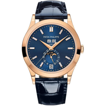 Patek Philippe Annual Calender 5396R-015 38.5mm Rose Gold with Blue Dial Watch 2024