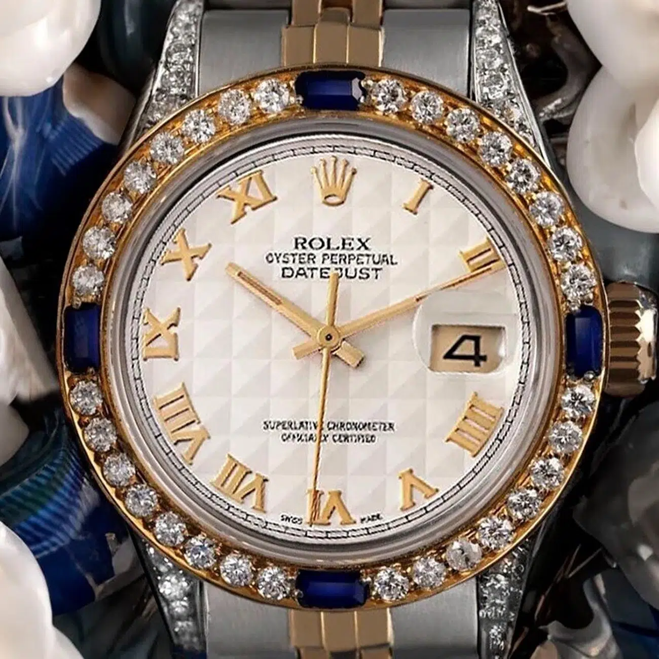 Rolex Lady-Datejust 26MM White Dial Two-Tone Jubilee Bracelet (69173)