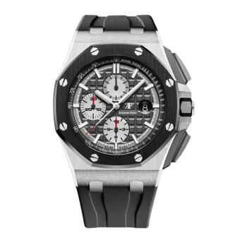 Audemars Piguet Royal Oak Offshore 26400IO.OO.A004CA.01 Grey Dial Titanium Black Rubber Watch – alternate view
