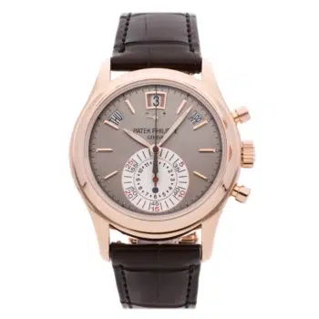 Patek Philippe Annual Calendar 5960R-001 40mm Rose Gold with Brown Leather Watch Grey Dial 2010