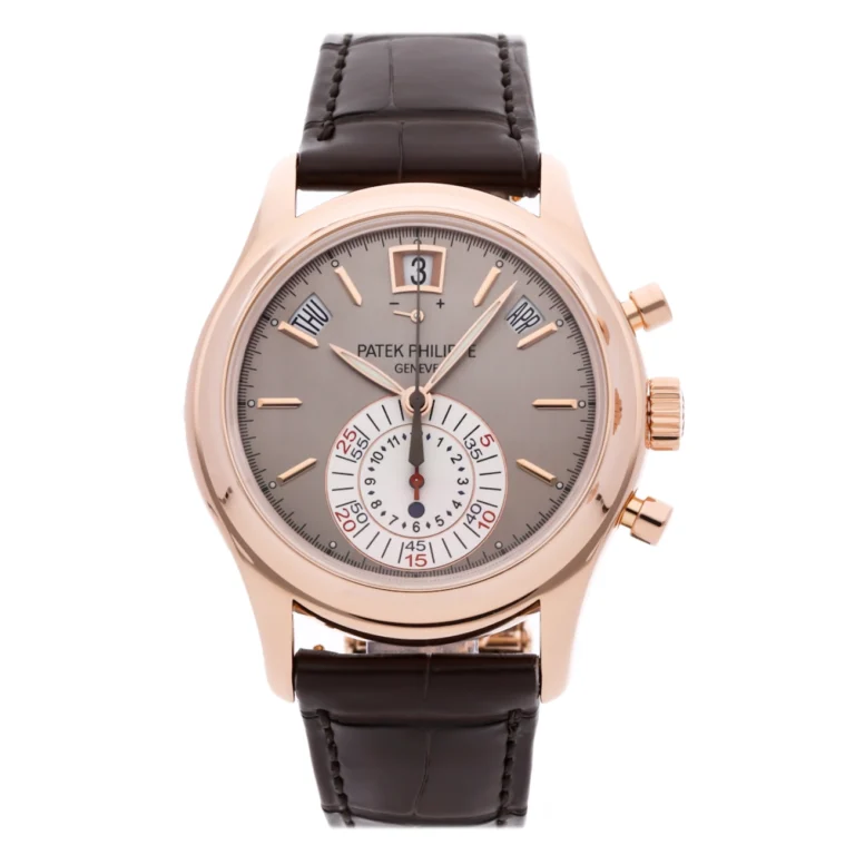 Patek Philippe Annual Calendar 5960R-001 40mm Rose Gold with Brown Leather Watch Grey Dial 2010