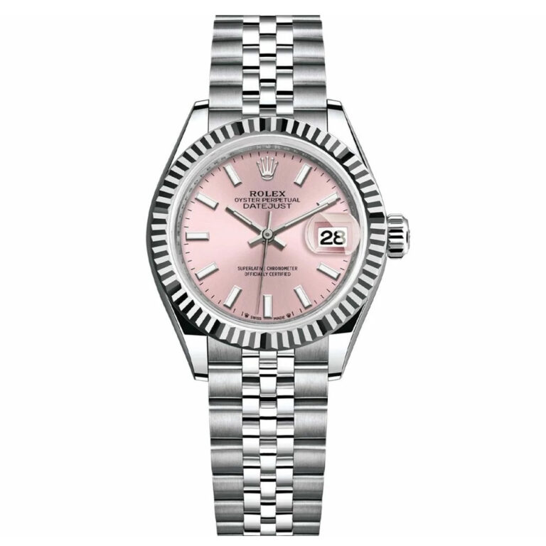 Rolex Lady-Datejust 28mm Jubilee 279174 Stainless Steel Watch Pink Index Dial