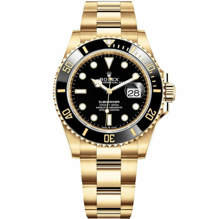 Rolex Submariner Date 41mm Oyster 126618LN Yellow Gold with Black Dial Watch 2023