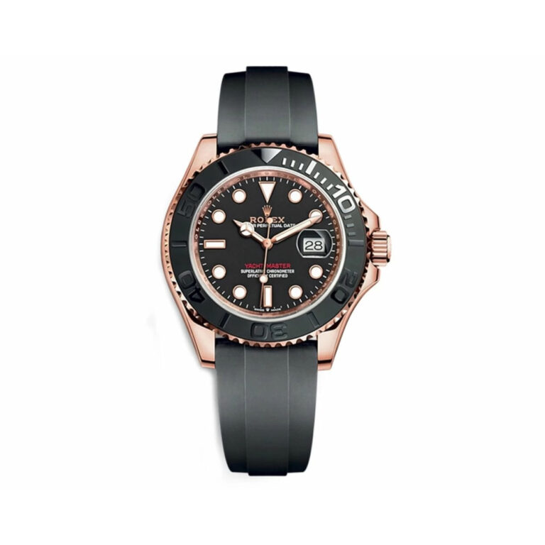 Rolex Yacht-Master 40mm 116655 Rose Gold with Black Dial Watch 2017