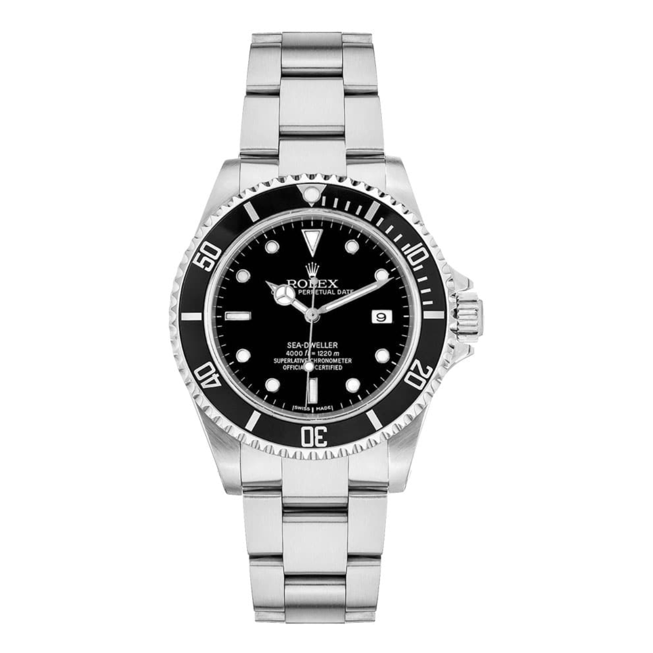 Rolex Sea-Dweller 40mm Oyster 4000 - 116600 Stainless Steel Watch Black Dial