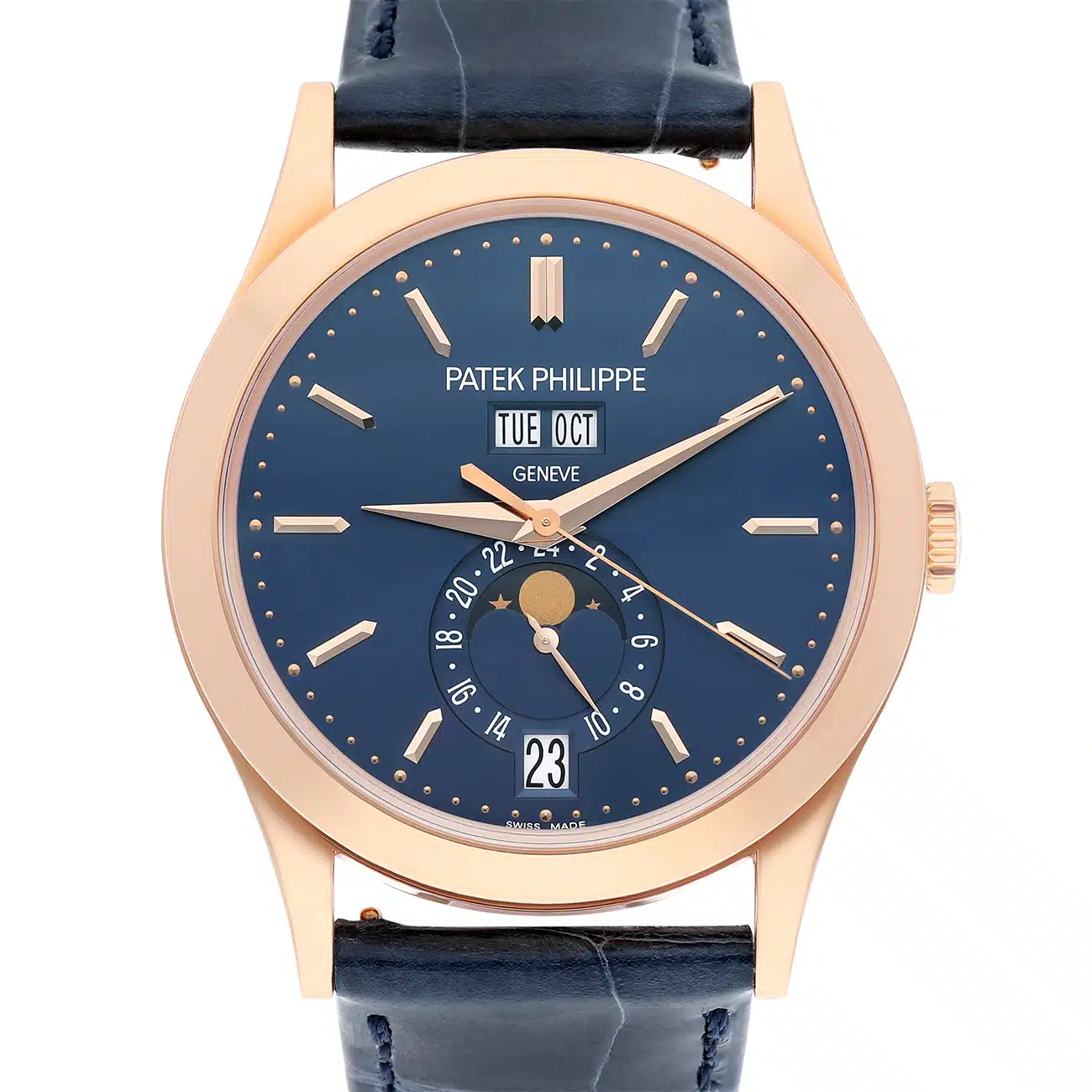 Patek Philippe Annual Calendar 5396R-014 38.5mm Blue Dial Rose Gold Watch – image 3