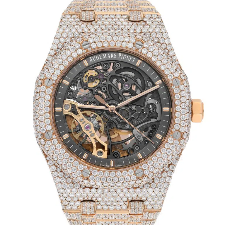 Audemars Piguet Royal Oak 15407OR.OO.1220OR.01 Double Balance Wheel Iced Out – image 2