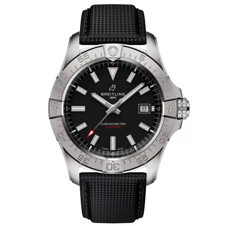 Breitling Avenger 42mm A17328101B1X1 Automatic Black Dial Stainless Steel with Black Leather Strap