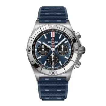 Breitling Chronomat B01 AB0134101C1S1 42mm Blue Dial Unidirectional, Ratcheted Rotating Bezel Stainless Steel With Blue