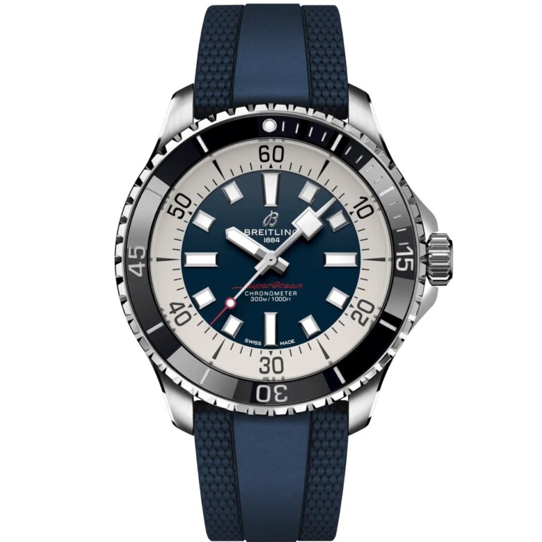 Breitling Superocean Automatic 44mm Blue Dial A17376211C1S1 Stainless Steel With Blue Rubber