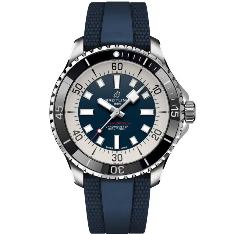 Breitling Superocean Automatic 44mm Blue Dial A17376211C1S1 Stainless Steel With Blue Rubber