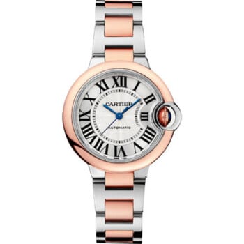 Cartier Ballon Bleu 33 mm Steel and Rose Gold Watch W2BB0032 /Silver Dial 2024