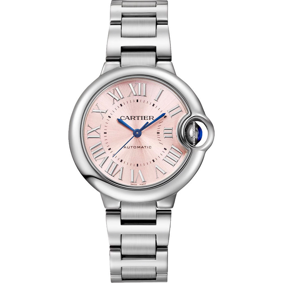 Cartier Ballon Bleu 33MM Steel Watch WSBB0068 Pink Dial 2024