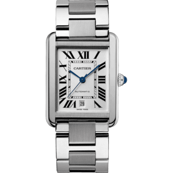 Cartier Tank Solo Extra Large W5200028 Silver Dial Stainless Steel Watch 2024