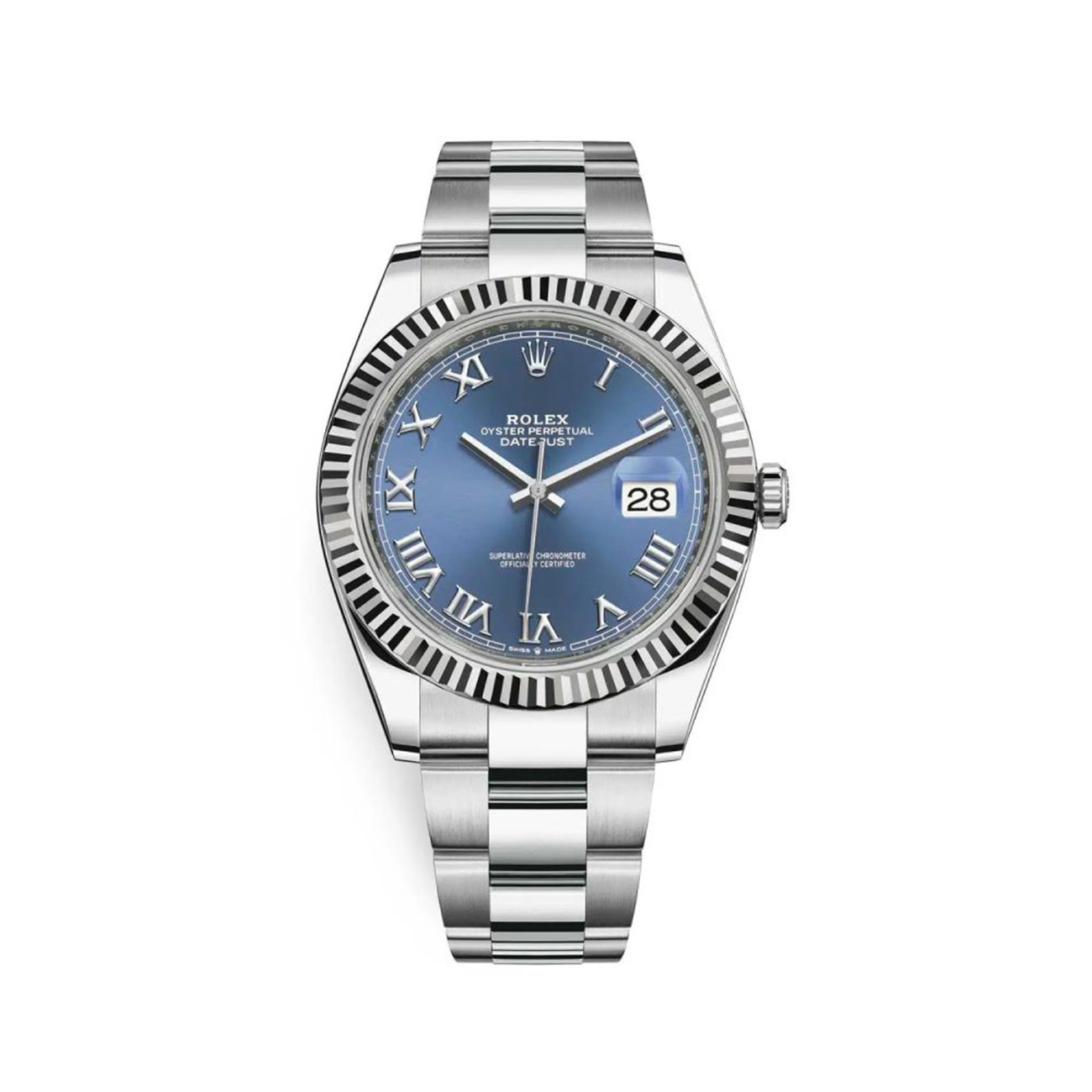 Rolex Datejust 126334-0025 Stainless Steel Watch Blue Roman Dial 2024