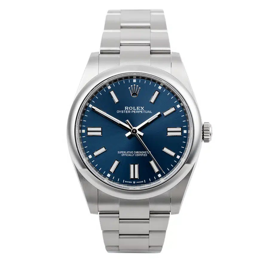 Rolex Oyster Perpetual 124300-0003 41mm Stainless Steel with Blue Dial Watch 2024