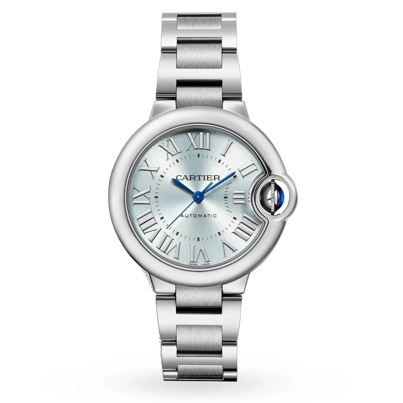 cartier-WSBB0062-ballon-bleu Cartier Ballon Bleu 33mm Blue Dial WSBB0062 Steel Watch 2024