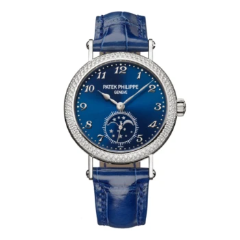 Patek Philippe Calatrava 7121/200G-001 white gold watch, blue dial