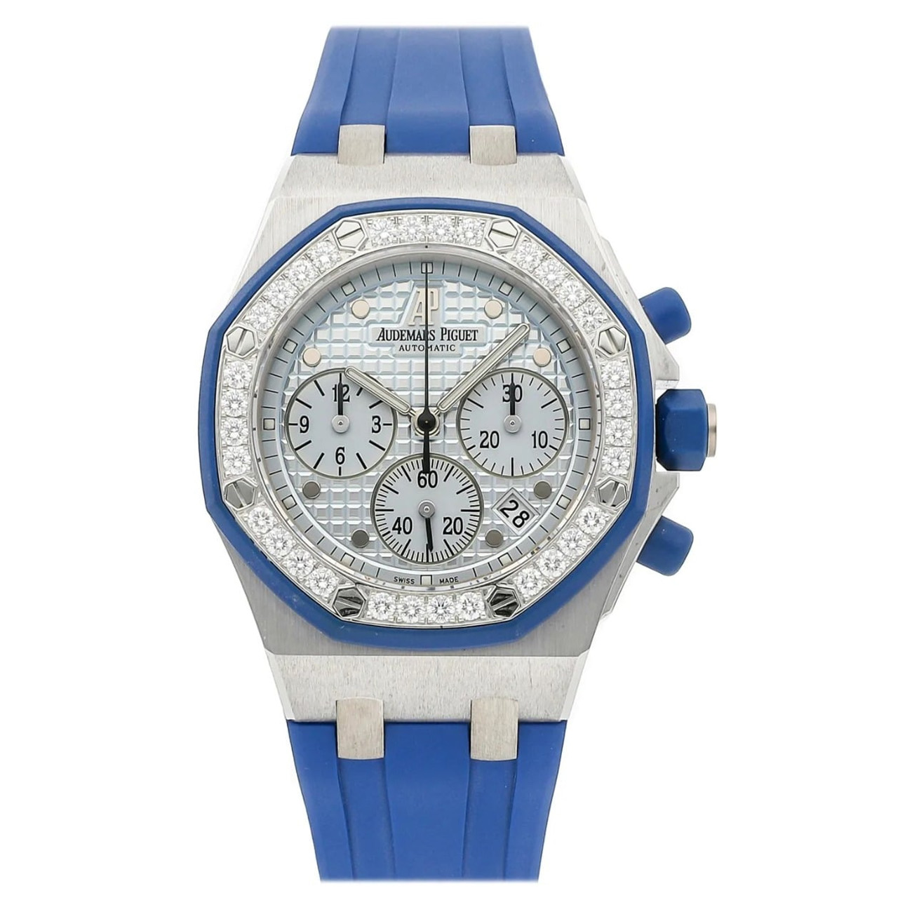 Audemars Piguet Royal Oak Offshore Lady 25986CKZZD020CA02 37mm White Gold with Silver Dial Watch