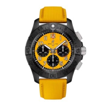 Breitling Avenger B01 Chronograph Night Mission SB0147101I1X1 44mm Yellow Dial Unidirectional Rotating Bezel Ceramic With