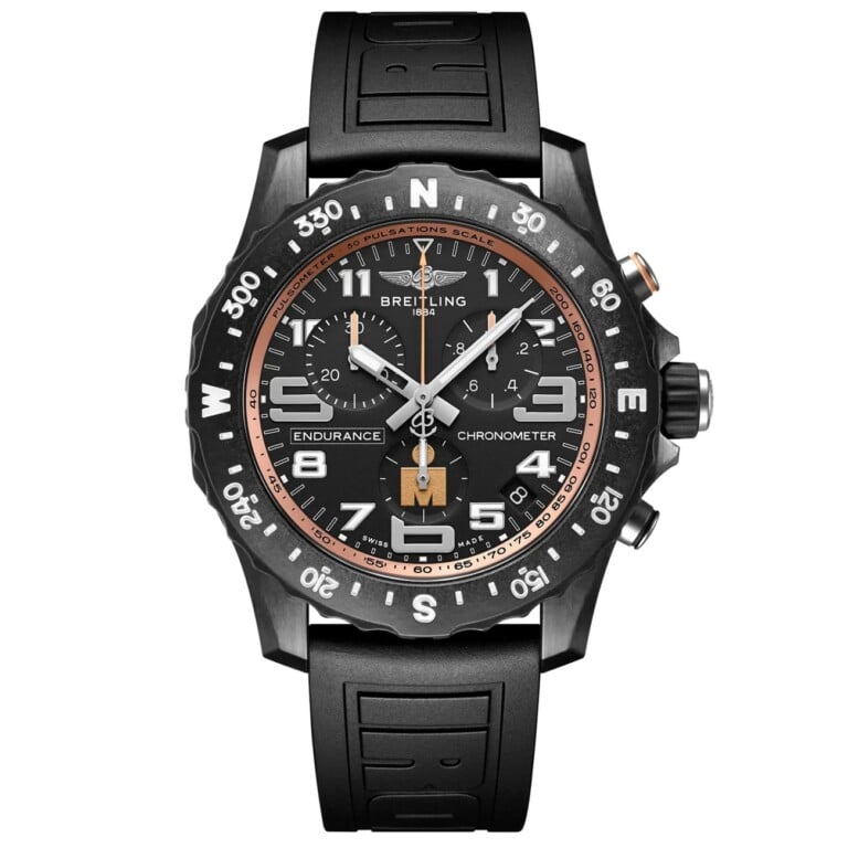 Breitling Endurance Pro 44mm X823101B1B1S1 Black Dial Breitlight Case With Black Rubber Strap