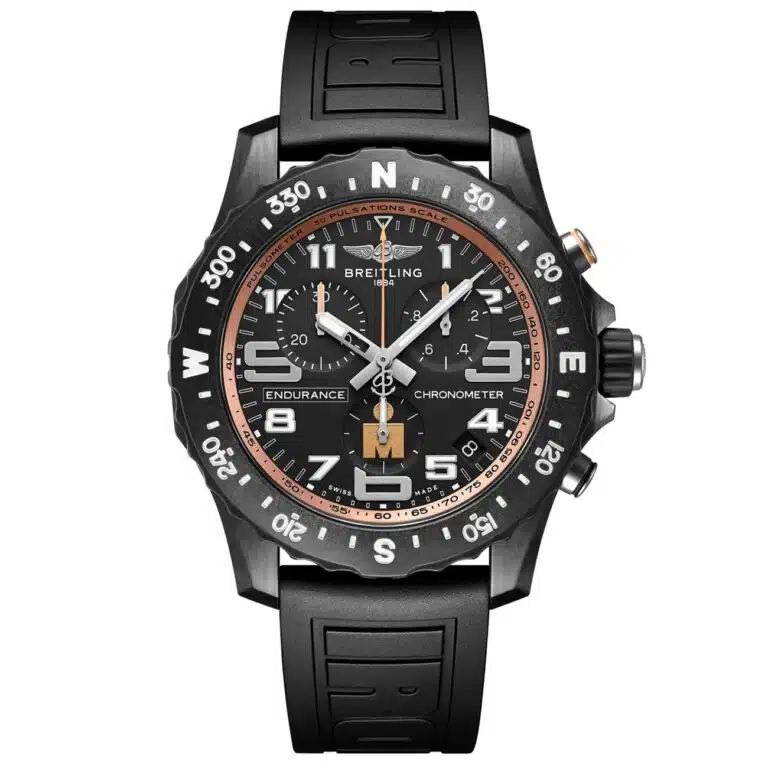 Breitling Endurance Pro 44mm X823101B1B1S1 Black Dial Breitlight Case With Black Rubber Strap