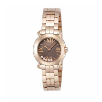 Chopard Happy Sport Small 274189-5004 Rose Gold Watch Brown Dial 2024