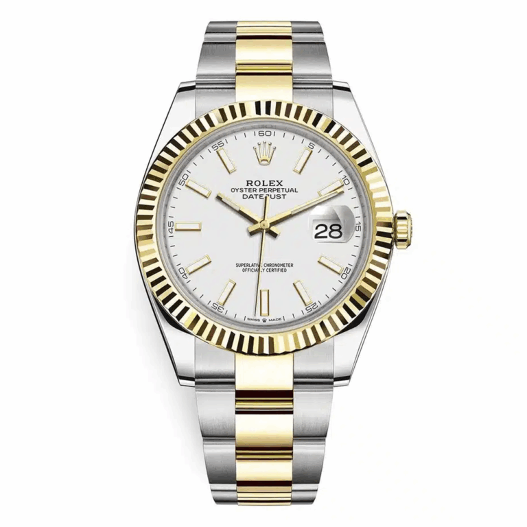 Rolex Datejust 126333-0015 White Dial oyster Bracelet 41mm Stainless Steel and Yellow Gold