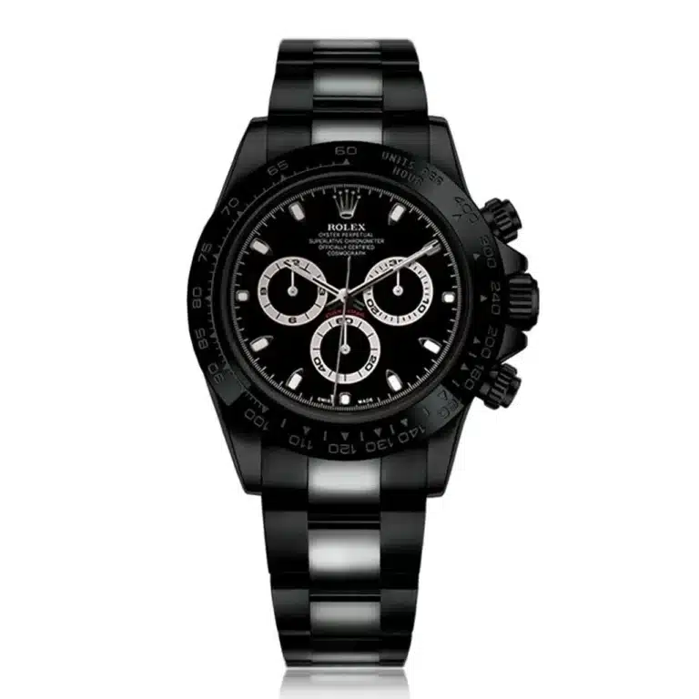 Rolex Daytona Black PVD/DLC Coated Watch with Black Dial 116523