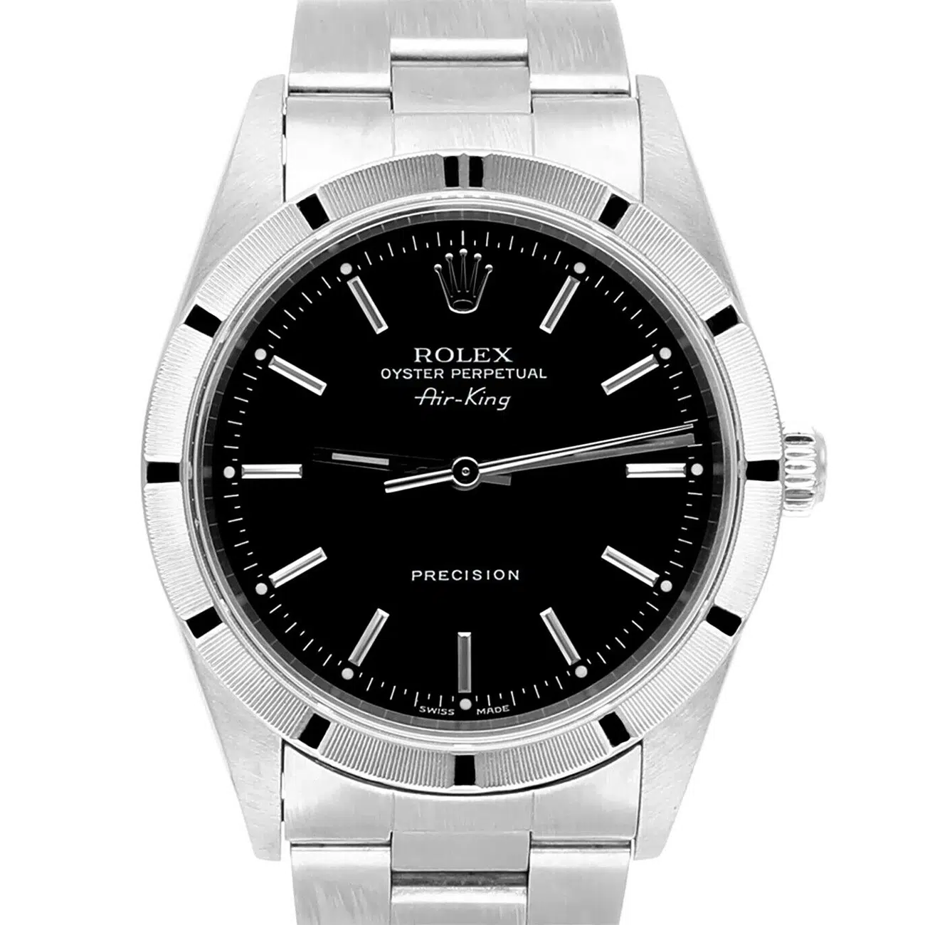 Rolex Oyster Perpetual Air-King 34mm 14010 Black Stainless Steel Oyster Watch - 1999 – image 2