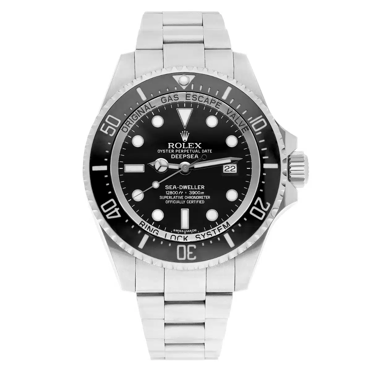Rolex Black Dial Sea-Dweller 44mm 116660 Stainless Steel Oyster Watch 2013