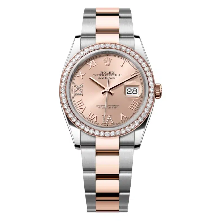 Rolex Datejust 126281RBR-0016 36mm Oyster Bracelet Stainless Steel & Rose Gold Pink Dial