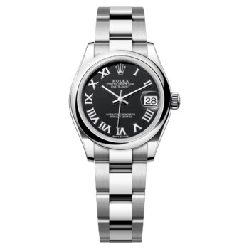 Rolex Datejust Black Roman 31mm 278240-0001 Oyster Steel Ladies Watch 2024