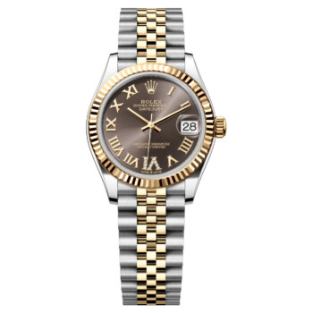 Rolex Datejust 31 Fluted Bezel Steel/Yellow Gold Dark Grey Roman Dial Jubilee Bracelet 278273-0018 Watch 2024
