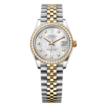 Rolex Datejust 31mm Jubilee 278383RBR-0028 Gold & Steel Watch MOP Diamond Dial