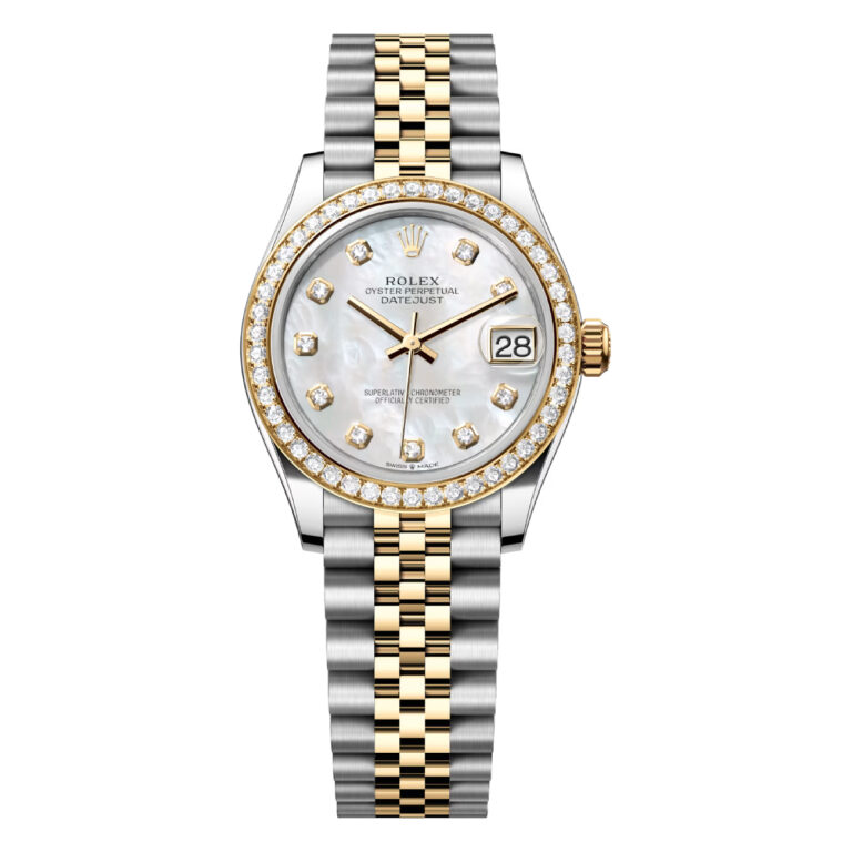 Rolex Datejust 31mm Jubilee 278383RBR-0028 Gold & Steel Watch MOP Diamond Dial
