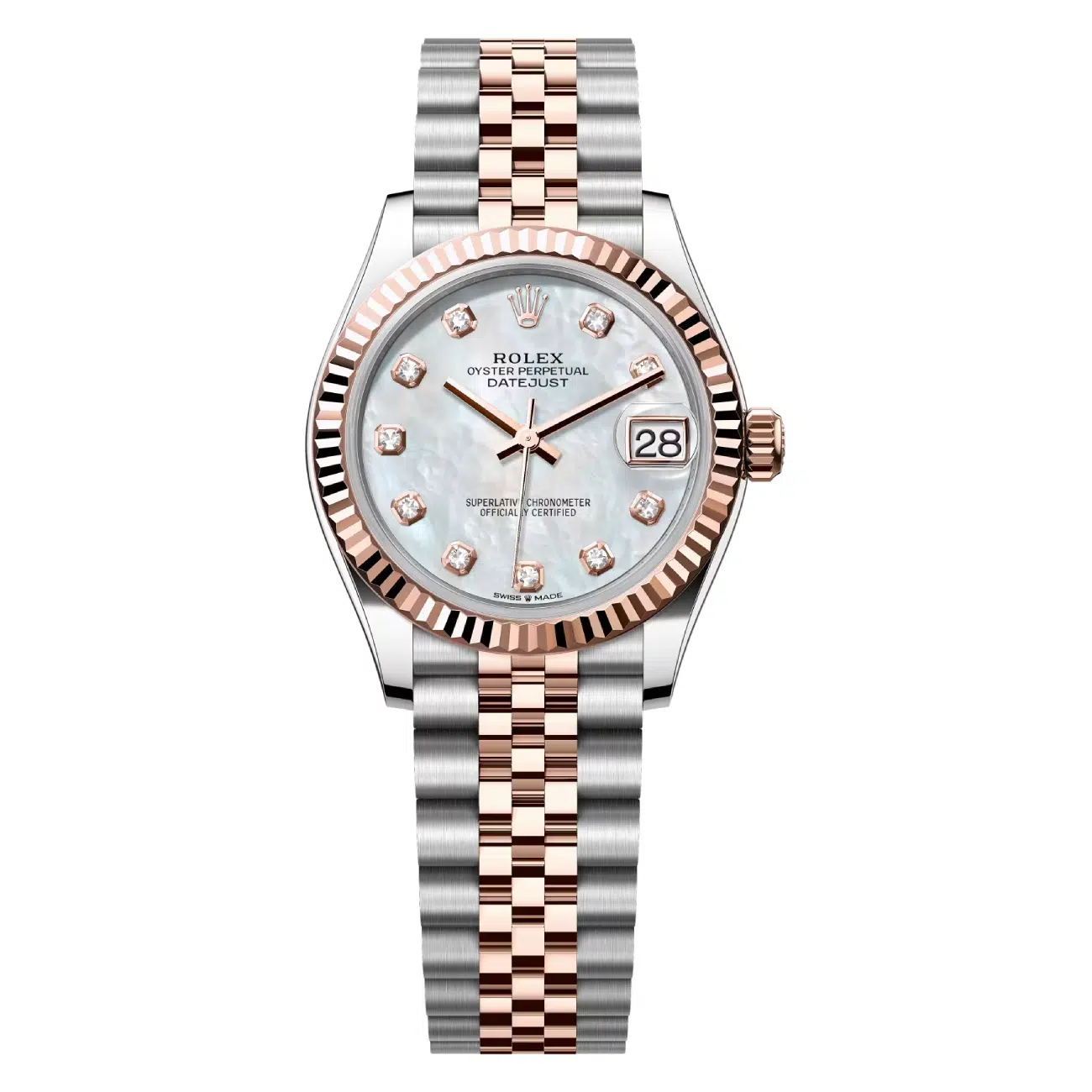Rolex Datejust 31 Mother of Pearl Dial Jubilee 18kt Rose Gold/Stainless 278271-0026 Watch 2024