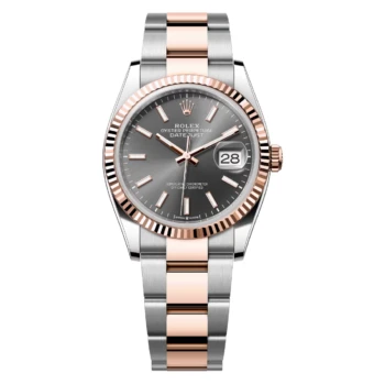 Rolex Datejust 126231-0014 36mm Stainless Steel & Rose Gold with Slate Index Dial Watch 2024