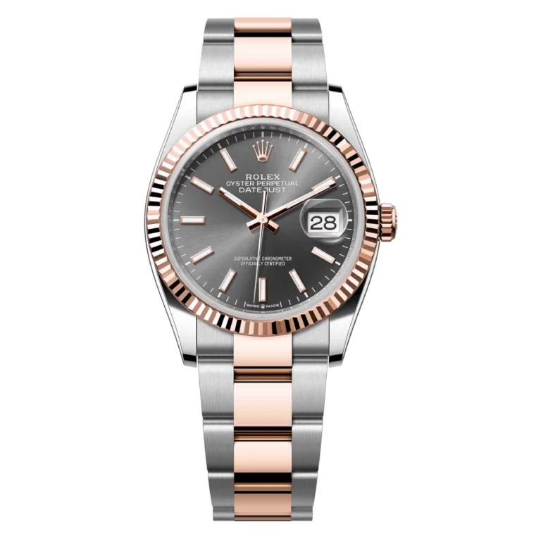 Rolex Datejust 126231-0014 36mm Stainless Steel & Rose Gold with Slate Index Dial Watch 2024