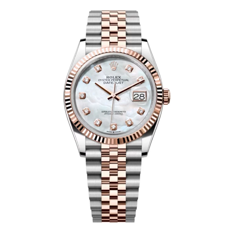 Rolex Datejust 126231-0021 36mm MOP Diamond Dial Jubilee Stainless Steel & Rose Gold