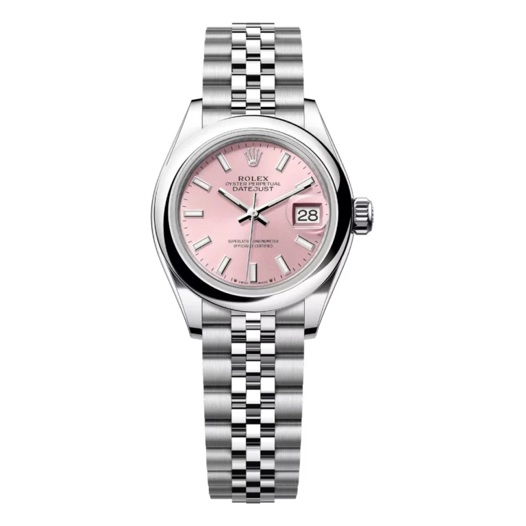 Rolex Datejust 28mm 279160-0001 Stainless Steel With Pink Index Dial Jubilee Ladies Watch 2024